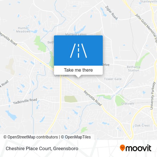 Cheshire Place Court map