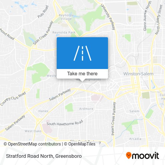 Stratford Road North map