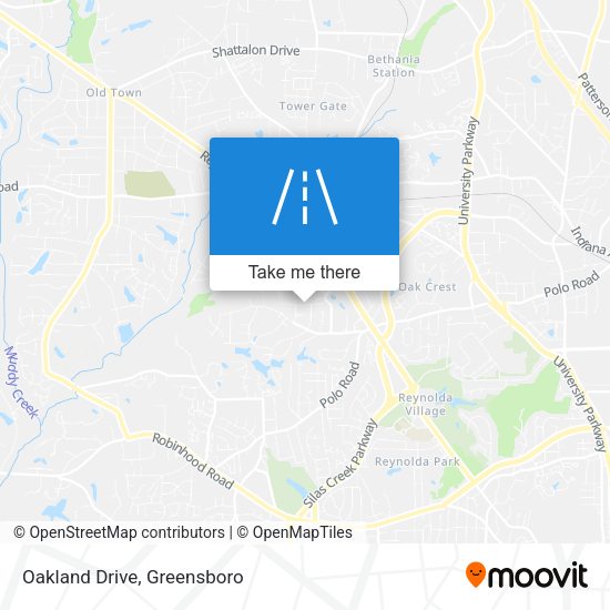 Mapa de Oakland Drive