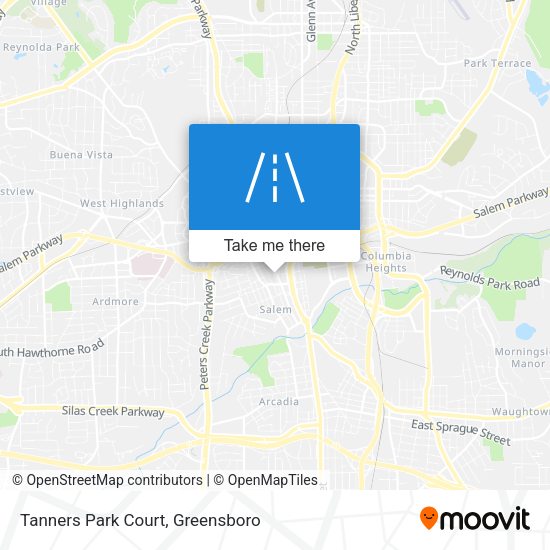 Mapa de Tanners Park Court