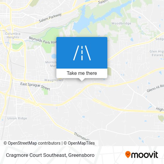 Mapa de Cragmore Court Southeast