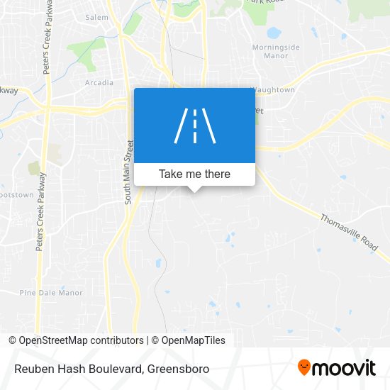 Mapa de Reuben Hash Boulevard