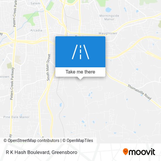 R K Hash Boulevard map
