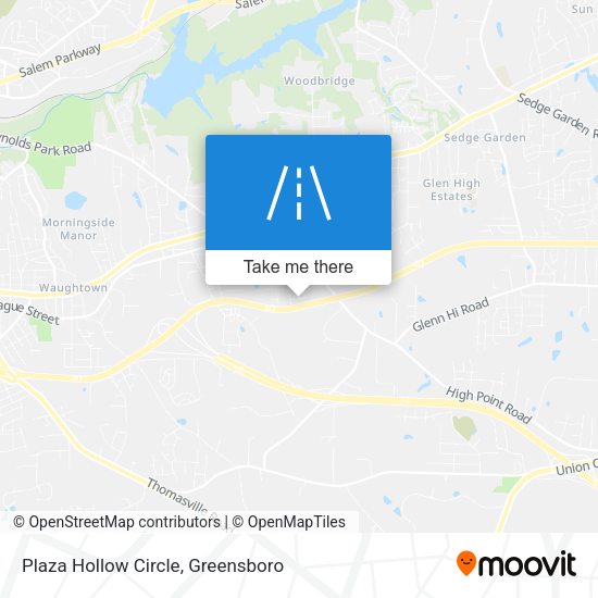 Plaza Hollow Circle map