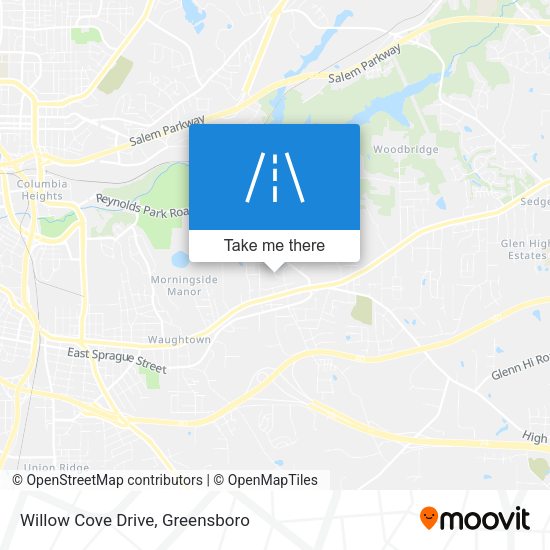 Willow Cove Drive map