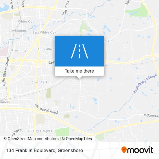 134 Franklin Boulevard map