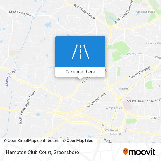 Hampton Club Court map
