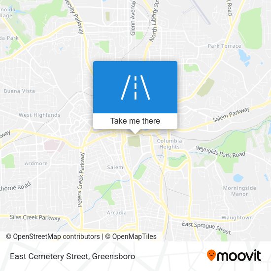 Mapa de East Cemetery Street