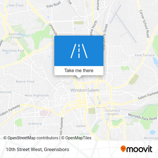 Mapa de 10th Street West