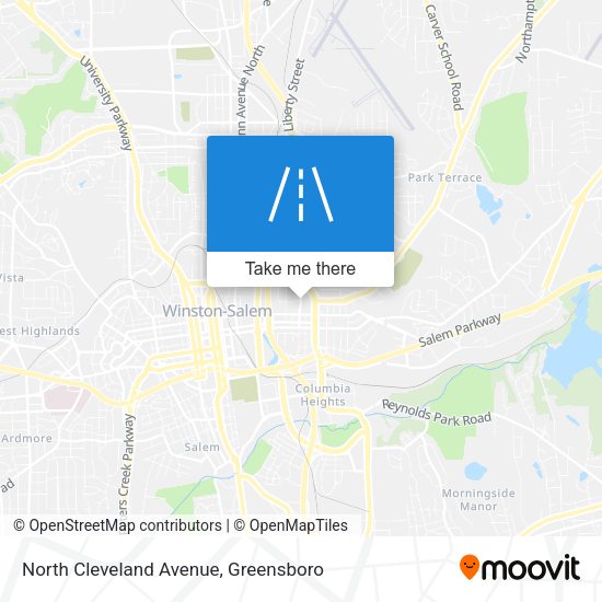 Mapa de North Cleveland Avenue