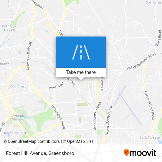 Forest Hill Avenue map