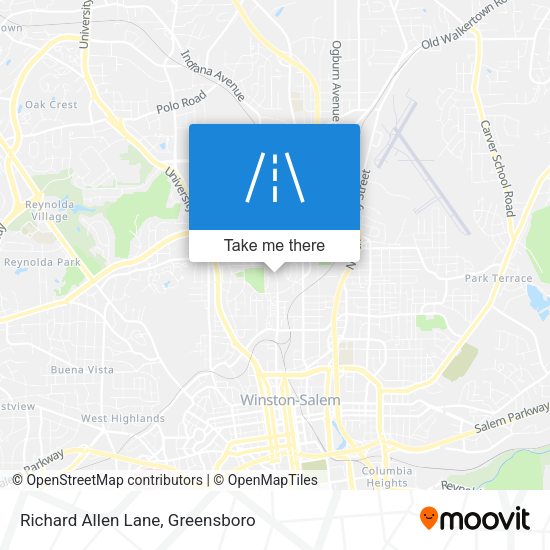 Richard Allen Lane map