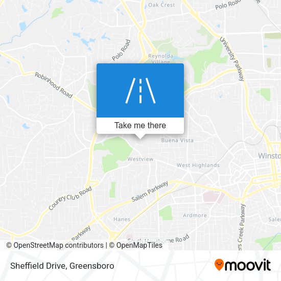 Sheffield Drive map