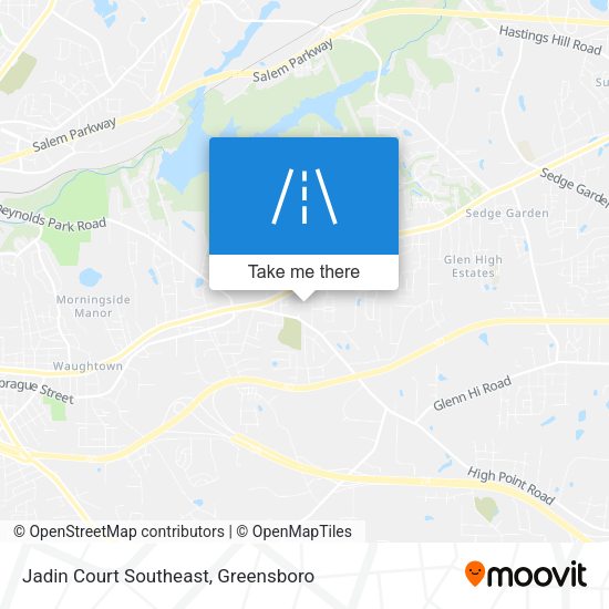 Jadin Court Southeast map