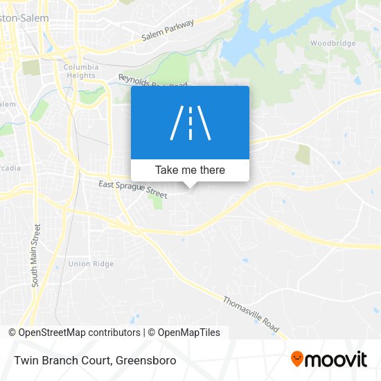 Twin Branch Court map