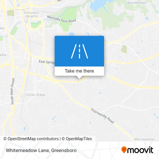 Whitemeadow Lane map