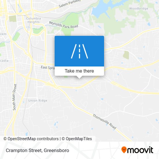 Crampton Street map