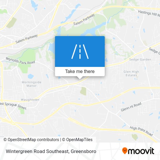Mapa de Wintergreen Road Southeast