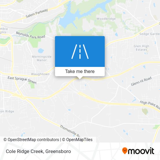 Cole Ridge Creek map