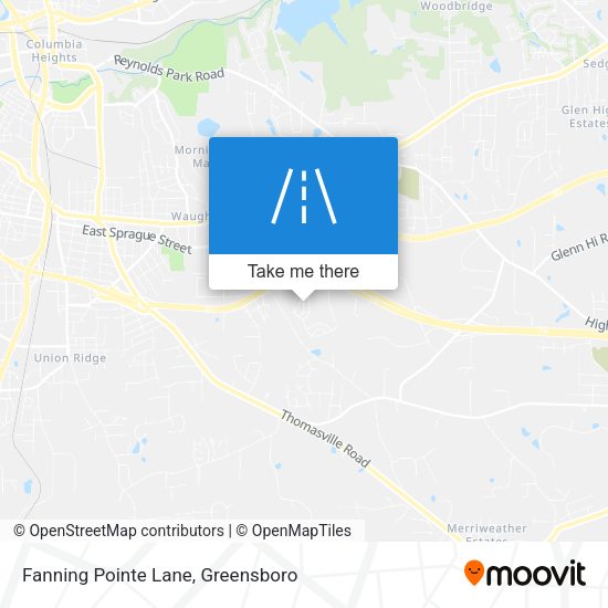 Fanning Pointe Lane map
