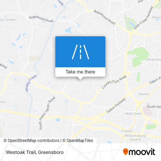 Mapa de Westoak Trail