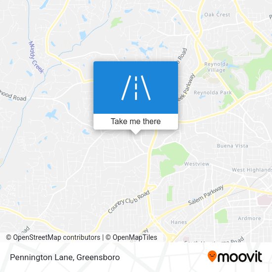 Mapa de Pennington Lane