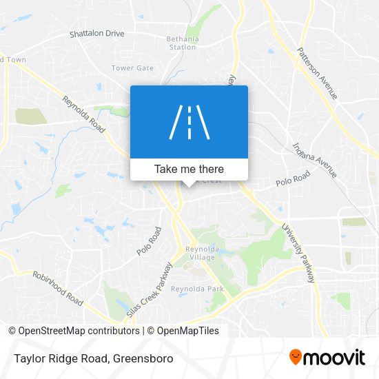Taylor Ridge Road map