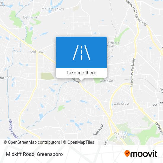 Mapa de Midkiff Road