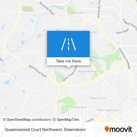Mapa de Queenswood Court Northwest