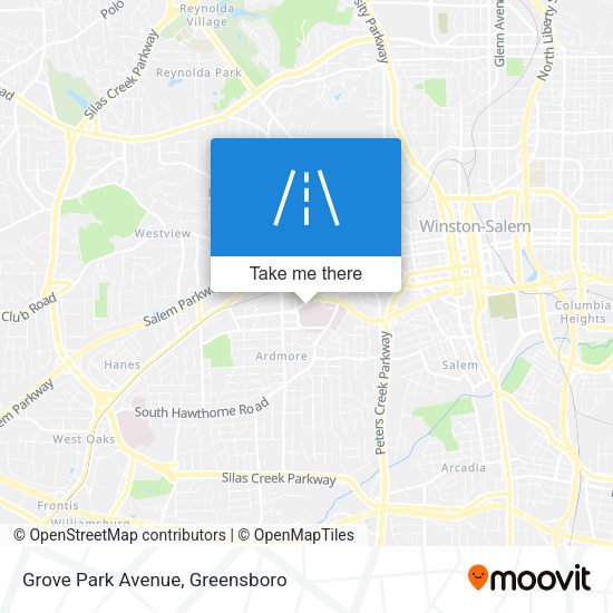 Grove Park Avenue map