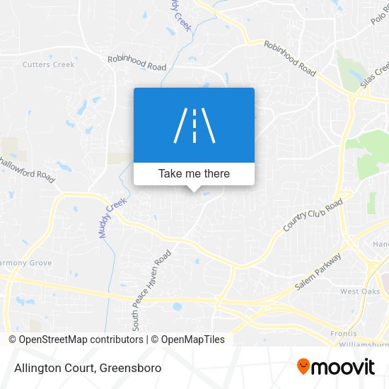 Allington Court map