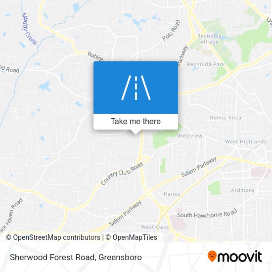 Sherwood Forest Road map