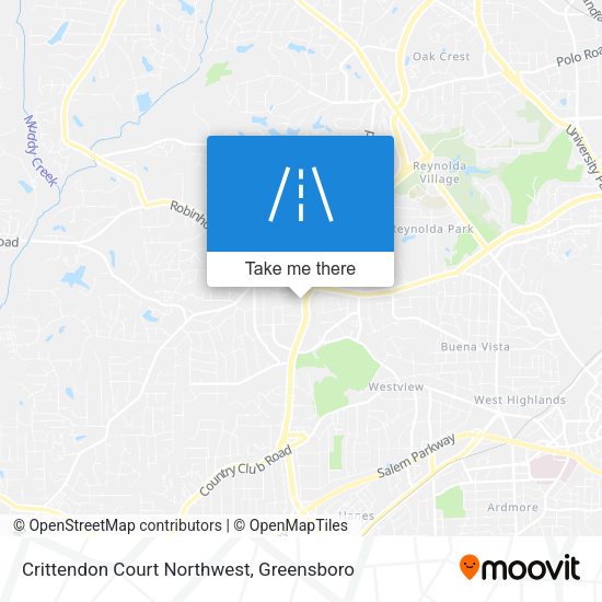 Crittendon Court Northwest map