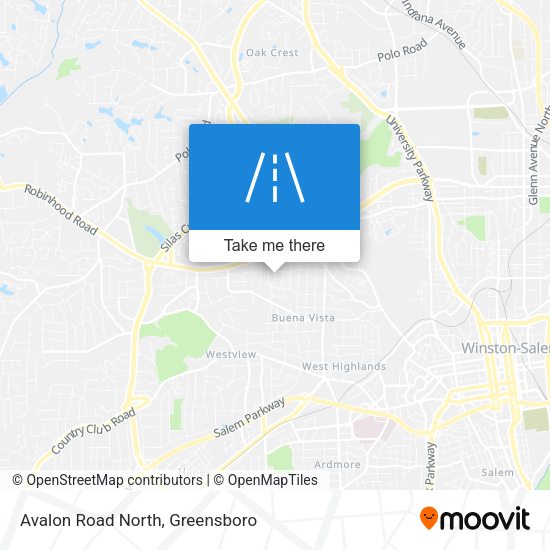 Avalon Road North map