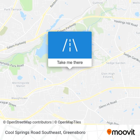 Mapa de Cool Springs Road Southeast