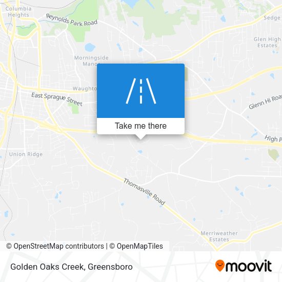 Golden Oaks Creek map