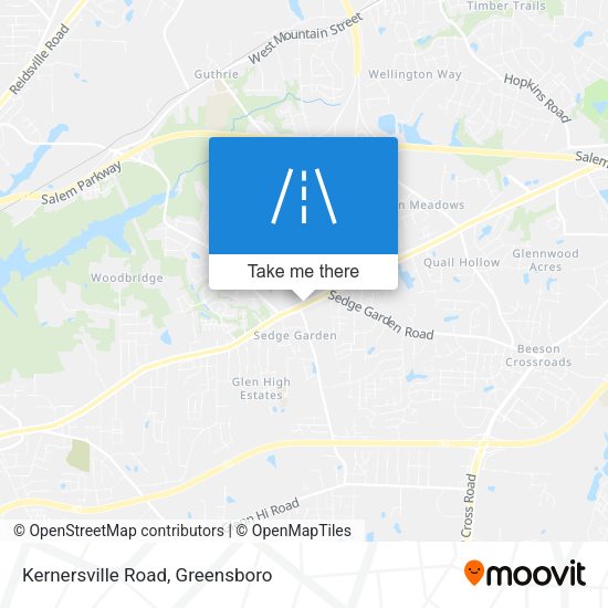 Mapa de Kernersville Road