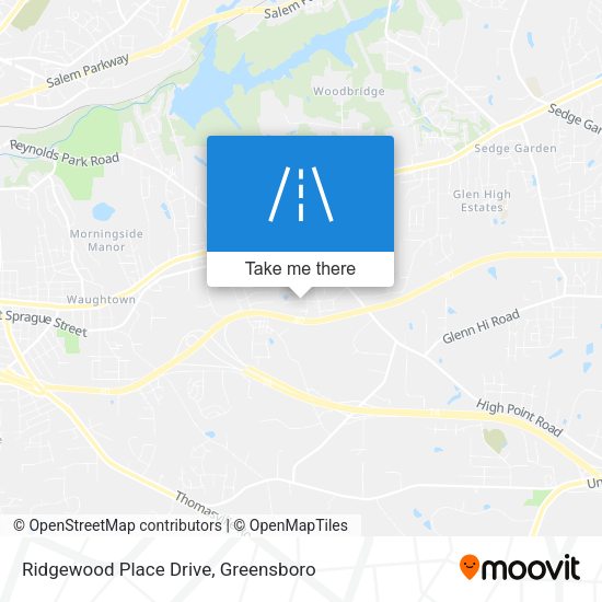 Ridgewood Place Drive map