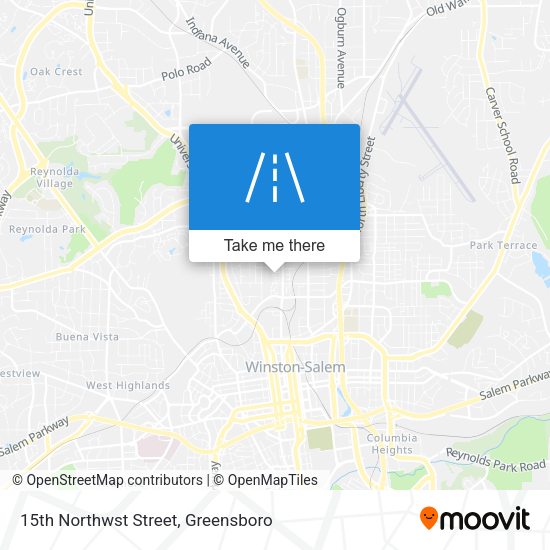 15th Northwst Street map
