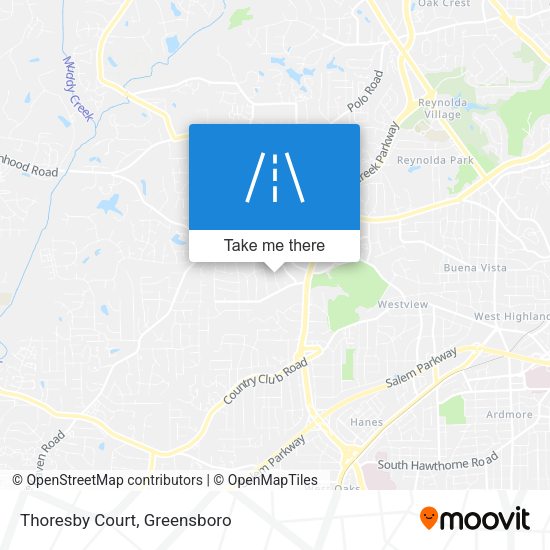 Mapa de Thoresby Court