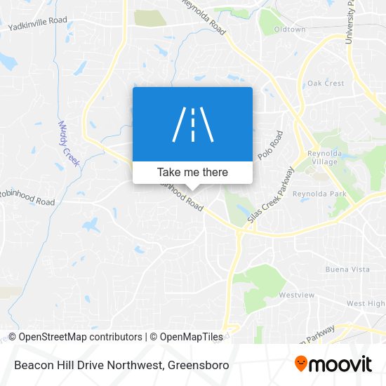 Mapa de Beacon Hill Drive Northwest
