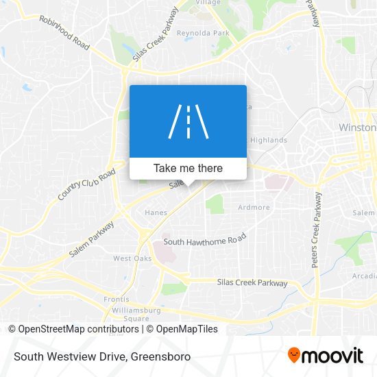 South Westview Drive map