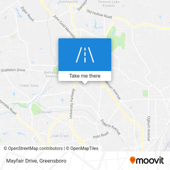 Mapa de Mayfair Drive