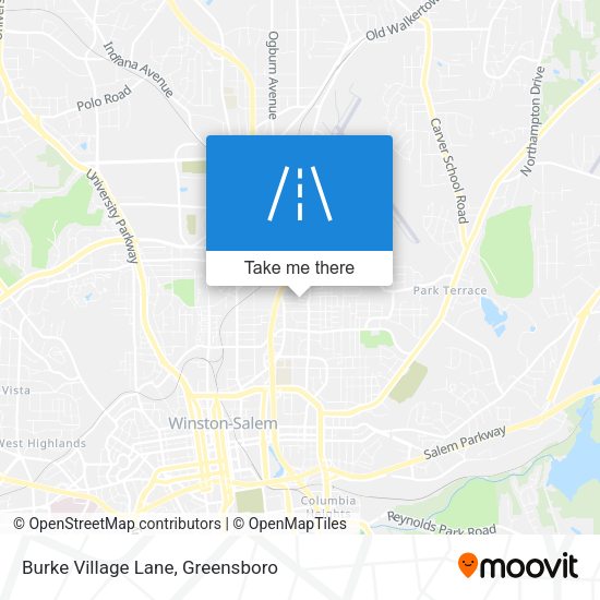 Burke Village Lane map