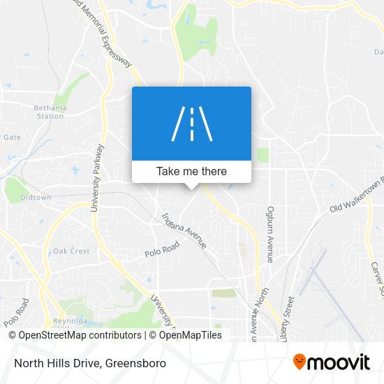 Mapa de North Hills Drive