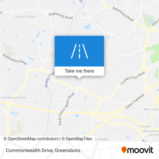 Commonwealth Drive map