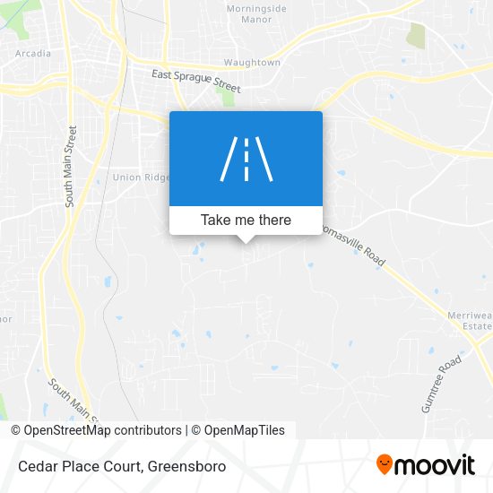 Cedar Place Court map