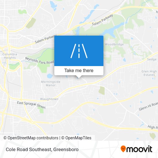Cole Road Southeast map