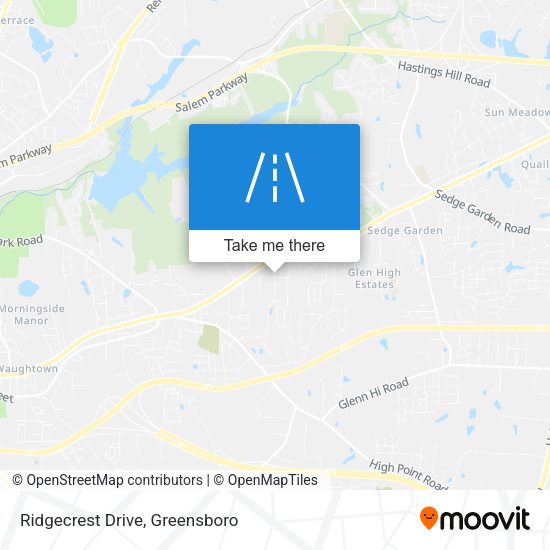 Ridgecrest Drive map