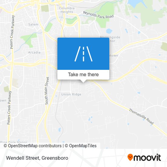 Mapa de Wendell Street